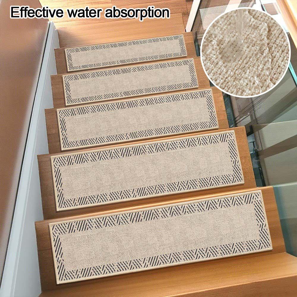 Влаговпитывающий коврик на ступеньки, стирающийся, для дома, защитный коврик для ступенек, полезный напольный коврик, безопасный для детей