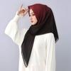 Новый Дизайн Градиентный Квадратный Шарф Мусульманские Женщины Хиджаб Хлопок Вискоза Платок на Голову Головные Повязки Шарф-Накидка Исламский Тюрбан Фуляр 110 см