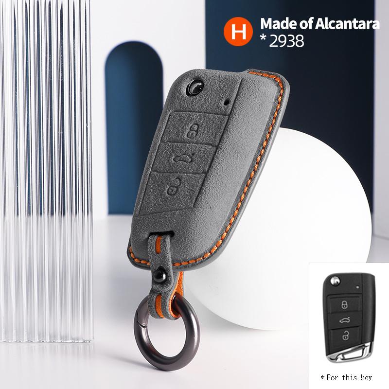 Car Key Case Cover Shell Keychain for Volkswagen VW Golf 7 ALLTRACK MK7 2016 2017 Skoda Octavia A7 SEAT Protectors Accessories