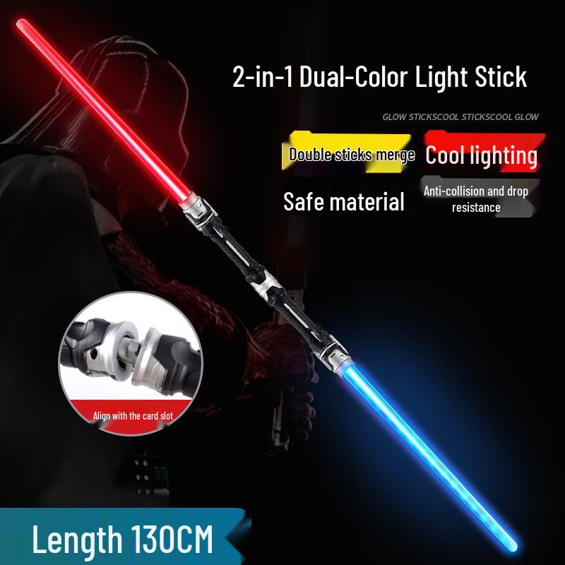 Men's & Children's Telescopic Seven-Color Laser Sword - Flashing Light for Street Vending & Night Markets