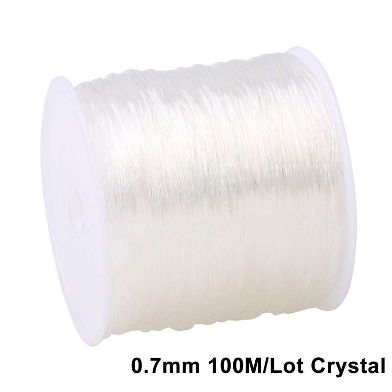 45-100Meter Elastic Line Transparent Crystal Beading Cord String Thread Making DIY Bracelet