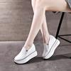 Fashion New Arrival Spring Summer Genuine Leather Shoes Women Fashion Sneakers Height Increasing 8cm White Shoes Thick Sole