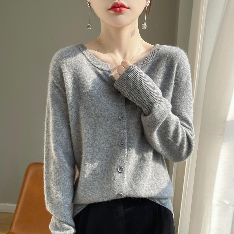 Women S Long Sleeve Knit Cardigan Sweater Versatile Top
