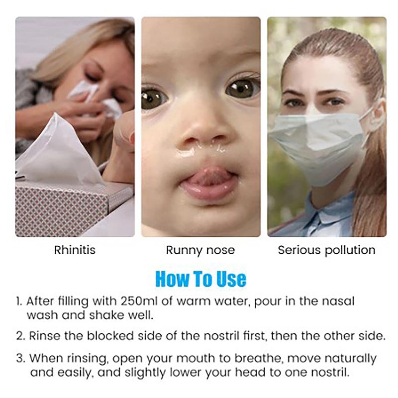 250 мл носовой ирригатор промывочный флакон носовой промывочный очиститель нос избежать аллергии