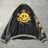 [USED] Extremely Large Silhouette Nico-chan Sagara Embroidered Stadium Jacket