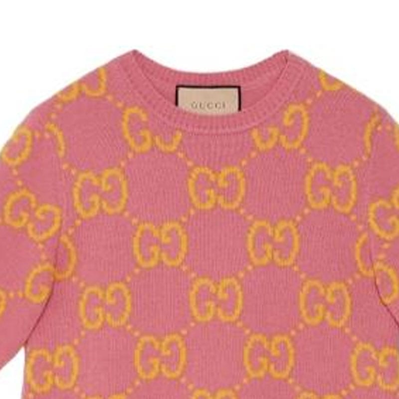 Gucci Шерстяное платье с узором GG 772891-XKB3V-5874