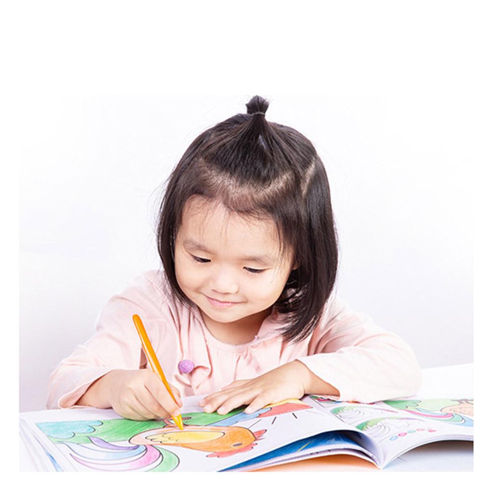 36 цветов Треугольные мелки Моющиеся и нетоксичные детские восковые мелки для рисования