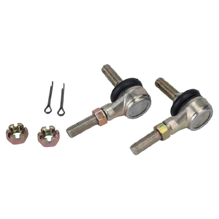 110-250cc Steering Ball Joint Replacement Set for Go Kart Front End Service, 10mm Main Pin Hole, 28mm Threaded End Length, Pair for Linkage Repair