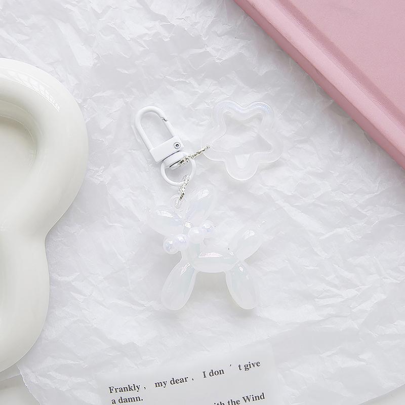 Конфетный цветной светящийся воздушный шар собака звезда жемчужный брелок милый кулон из акрила в виде животного