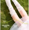 Girls' socks, summer pure cotton princess mesh socks, children's spring and summer high tube pile socks, girls' lace long tube cotton socks