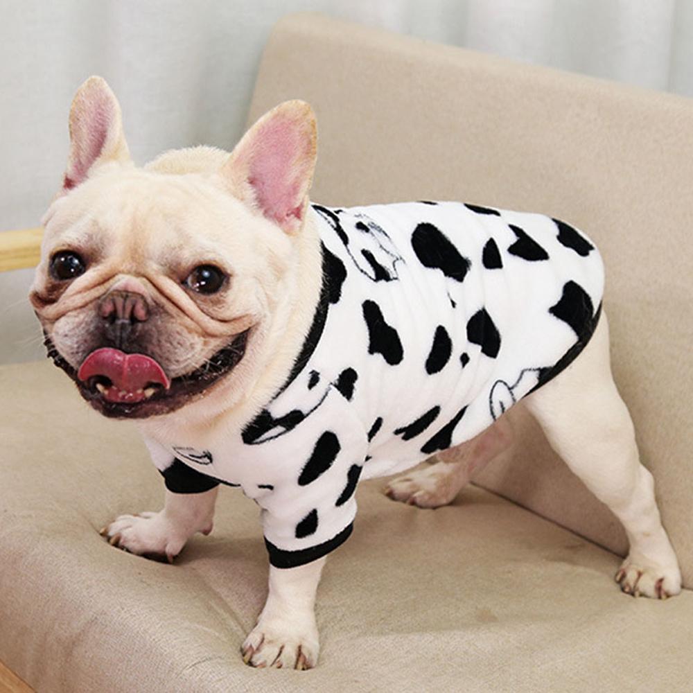 Толстовка с капюшоном для маленьких собак с милым принтом, жилет, зимняя теплая одежда для домашних животных, толстовка для французского бульдога, ши-тцу, куртка для щенков, собак, кошек, одежда для домашних животных