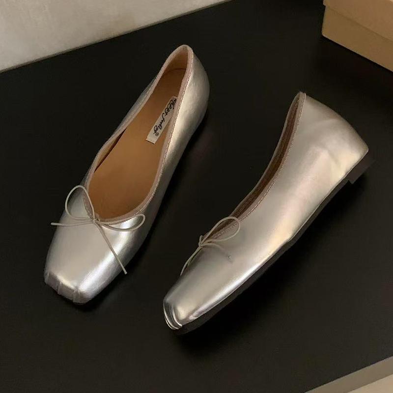 Модная женская обувь балетки, неглубокие лоферы из мягкой замши с бантом, модные роскошные спортивные сандалии, новинка осени 2025, обувь для платья Chaussure Femme