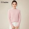 Vanzhen Women's Pure Cashmere Half-High Neck Sweater