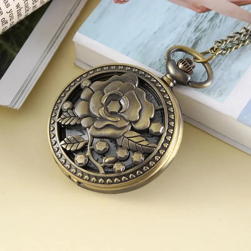 Men Quartz Pocket Watch Necklace Pendant Pocket Watch Clock for Mens Womens