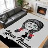 Crystal Velvet Rug Custom Name Text, Soft Non Slip Floor Mat Home DecorThe Conjuring Annabelle