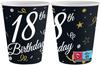 Paper Cups 18th Birthday 250ml 6 pcs