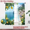2D плотный Фотофон Баннер для Фотосессии Прибрежная Деревня С Лимонами 100% Полиэстер Праздничные Украшения для Праздника