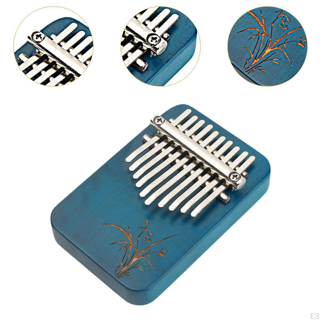 10-нотное деревянное пианино Mbira Thumb для игры пальцами