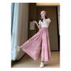 Design-designed Tie-dye Ice Silk Pants Skirt for Women In Summer Thin Sun Protection Yamamoto Pants Skirt Drooping Small Wide-leg Pants