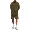 Fear of God Essentials Флисовые футбольные шорты 'Оливковый' Мужские 160BT242004F
