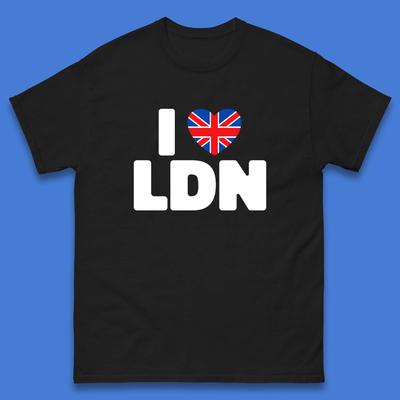 Я люблю LDN UK Соединенное Королевство Британская Англия Я люблю Лондон Мужская футболка Топ