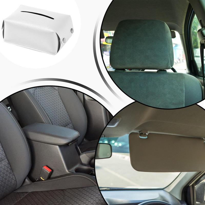 Держатель салфеток для автомобиля, искусственная кожа, подлокотник для автомобиля, держатель салфеток, коробка для салфеток, автомобильный чехол для салфеток, диспенсер для салфеток для автомобиля