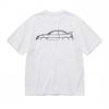 Men's Comfortable Classic T-Shirt Retro Coupe Silhouette Design Tee White Tops