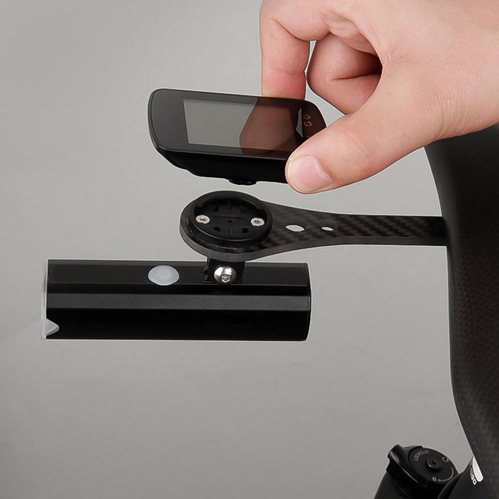 Bicycle Computer Holder Carbon Fiber Road Bike Stopwatch Speedometer Mount Holder Bike Extended Bracket for Garmin Bryton Wahoo