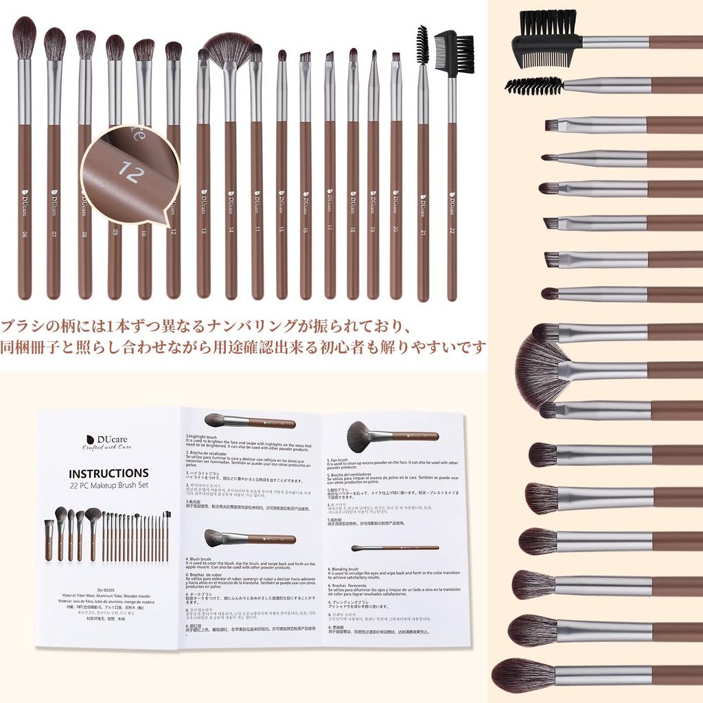 Косметичка DUcare Makeup 22 Косметичка Роскошная косметика Макияж Макияж Макияж Тональная основа Пудра Тени для век Щеки Лицо Стильный подарок Кисти, штуки, в комплекте,