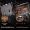 Walnut Wood Watch and Jewelry Organizer Box - Storage for Wristwatches, Bracelets, and More