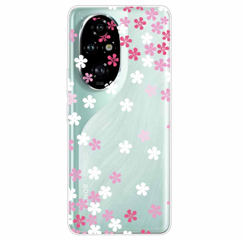For Honor 200 / 200 Lite / 200 Pro Case Clear Soft TPU Lovely Silicone Back Cases for Honor 200 Pro Transparent Cat Bumpers