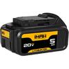 Запасной аккумулятор iMah для аккумулятора Dewalt 20V Литий-ионный 5.0 Ач, Замена для аккумулятора Dewalt MAX XR DCB184 DCB200 DCB201 DCB203 DCB204 DCB205 DCB206