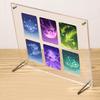 Siawadeky Card Display 4 Полностью карта 3 слоя Отдельный винт Акриловая карта износа царапин Совместимость с Торговым Аниме Персонаж Карты Чехол,