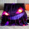 Japanese Anime Gengar Cartoon Flannel Blanket Figures Home Sofa Lunch Break Blanket Children Student Christmas Kids Gift