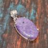 Лепидолит Драгоценный камень Стерлинговое серебро 925 пробы Ювелирные изделия ручной работы с подвеской ко Дню памяти
