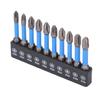Набор из 10 магнитных бит для отвертки PH, электрические сверла PH1 PH2 PH3 2 дюйма 50 мм из стали S2 с 1/4 дюйма H