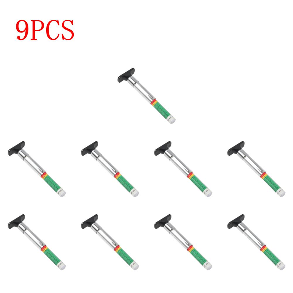 1-10PCS 25mm Car Tyre Tire Tread Depth Gauge Meter Caliper Thickness Gauges Monitoring System Tire Wear Detection Measuring Tool