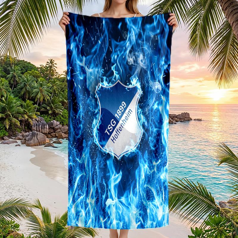 TSG Hoffenheim FC print Quick Dry Beach Towel Microfiber Absorbent Portable Travel Swimming Towel