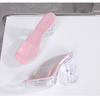 Новые 12 см модные свадебные сексуальные модели автомобилей прозрачные ночные клубные хрустальные квадратные нескользящие тапочки