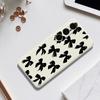 For Samsung Galaxy S25+ Case Black Bow Pattern Printing Straight Edge TPU Phone Back Cover