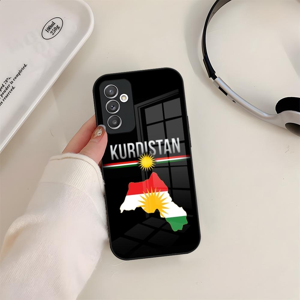 Чехол для телефона Kurdistan Flag COOL Логотип Стекло Для Samsung S24 S26 S23 S20 S25 S21 S22 Ultra Fe Plus A05 A06 A16 A26 A36 A56 Coque