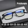 Anti Blue Light Far Sight Eyewear Business High-definition Glasses for The Elderly New Ultra Light Square Presbyopia Glasses