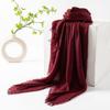 Spring Season, Pure Color, Simulated Silk, Long Strip Scarf, Fashionable, Suitable for Work, Sun Protection, Sheer Scarf, Shawl.