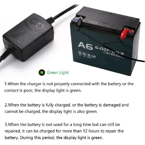12V Sealed Lead Acid (SLA) Battery Charger 1300MA, With Short Circuit Protection