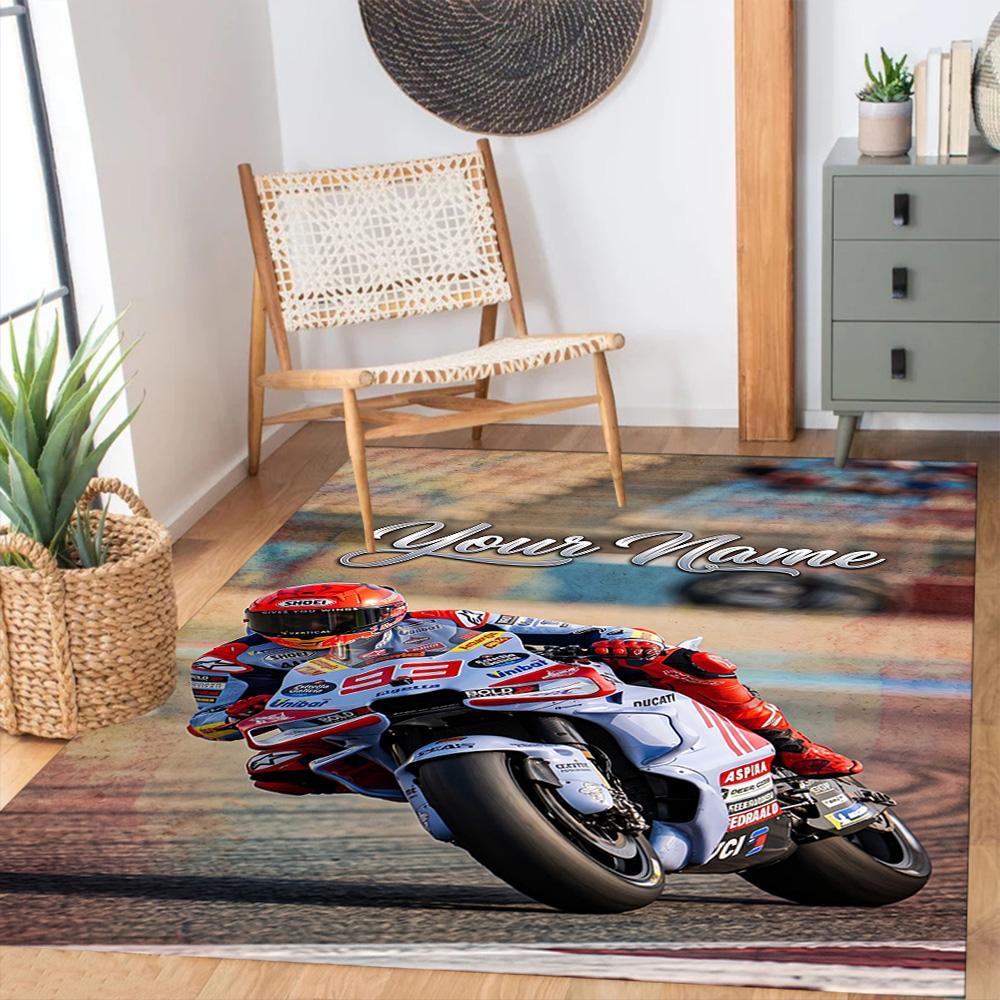 Jorge Lorenzo Personalized Text Floor Mat Suitable For Decorate Room Dormitory Playrooms Dining Room Antislip Rug Anime Office Decor