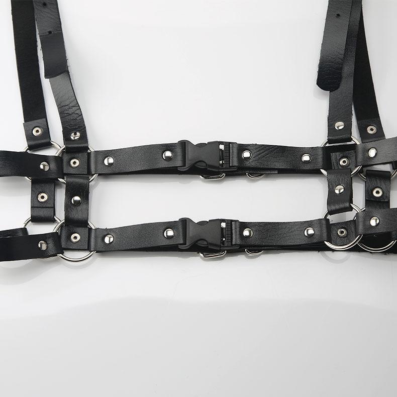 Gothic Punk Straps Pu Leather Waistband Chest Strap Sling Body Strap