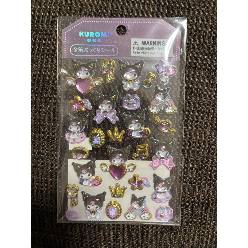Новый товар распродан Sanrio Kuromi объемная наклейка с сусальным золотом