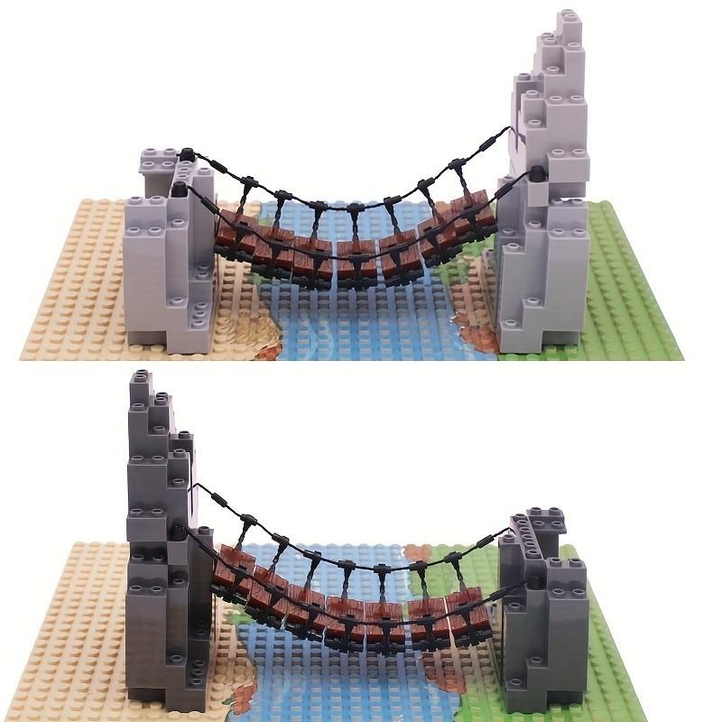 Набор для подъемного моста Mountain Bridge Stone Classic MOC Bricks Accessories Constructor Building Blocks Parts 6083 23996 63141