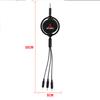Car Interior Charging Data Cable Scalable 3 In 1 Phone Charger Accessories For Mitsubishi Lancer Pajero Outlander L200 Delica