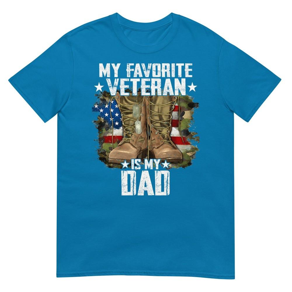 Father Veterans Day My Favorite Veteran Is My Dad For Kids Tshirt